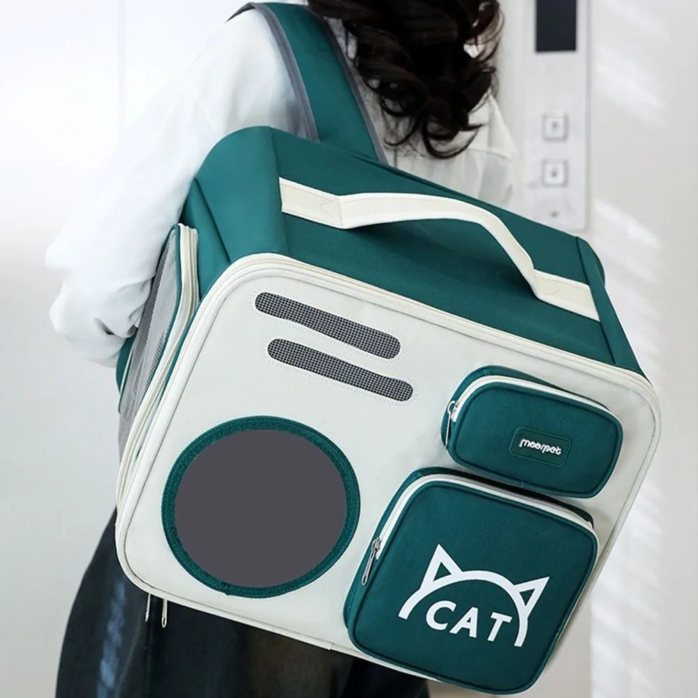 

Portable Pet Carrier Backpack Breathable Foldable Travel Dog Bags Large Capacity Comfortable Cat Carrying Bag For Cat Puppy Dog