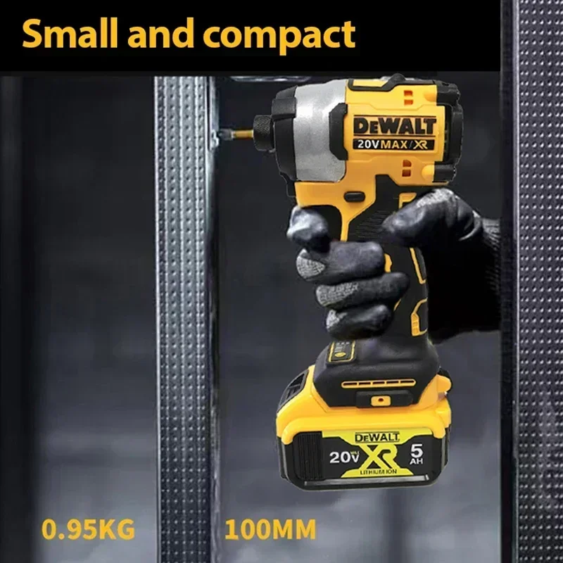 DEWALT DCF850 20V Slagschroevendraaier 205NM Borstelloze Motor Draadloze Oplaadbare Schroevendraaier Elektrische Klopboormachine Elektrisch Gereedschap