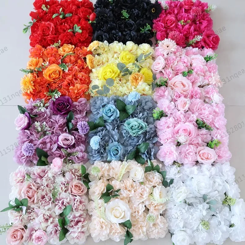 Wedding Stage Decoration Flower Wall Background Faux Fabric Flower Wall Panels Baby Shower Wedding Decoration