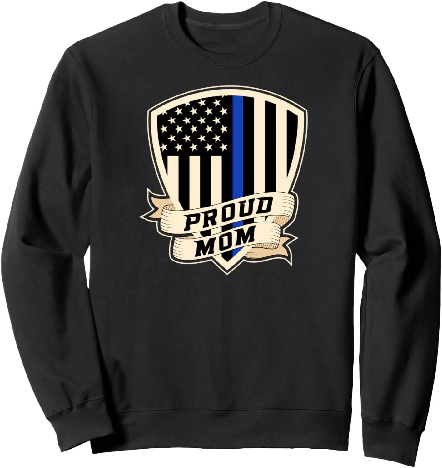 Thin Blue Line Cop - Law Enforcement Police Officer Wife Sweatshirt