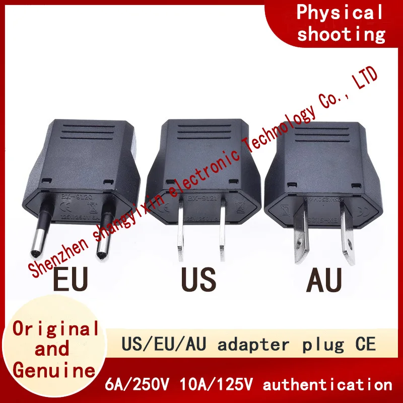 US/EU/AU Mini portable two-pin converter American change plug European adapter Australian standard 8-figure power outlet