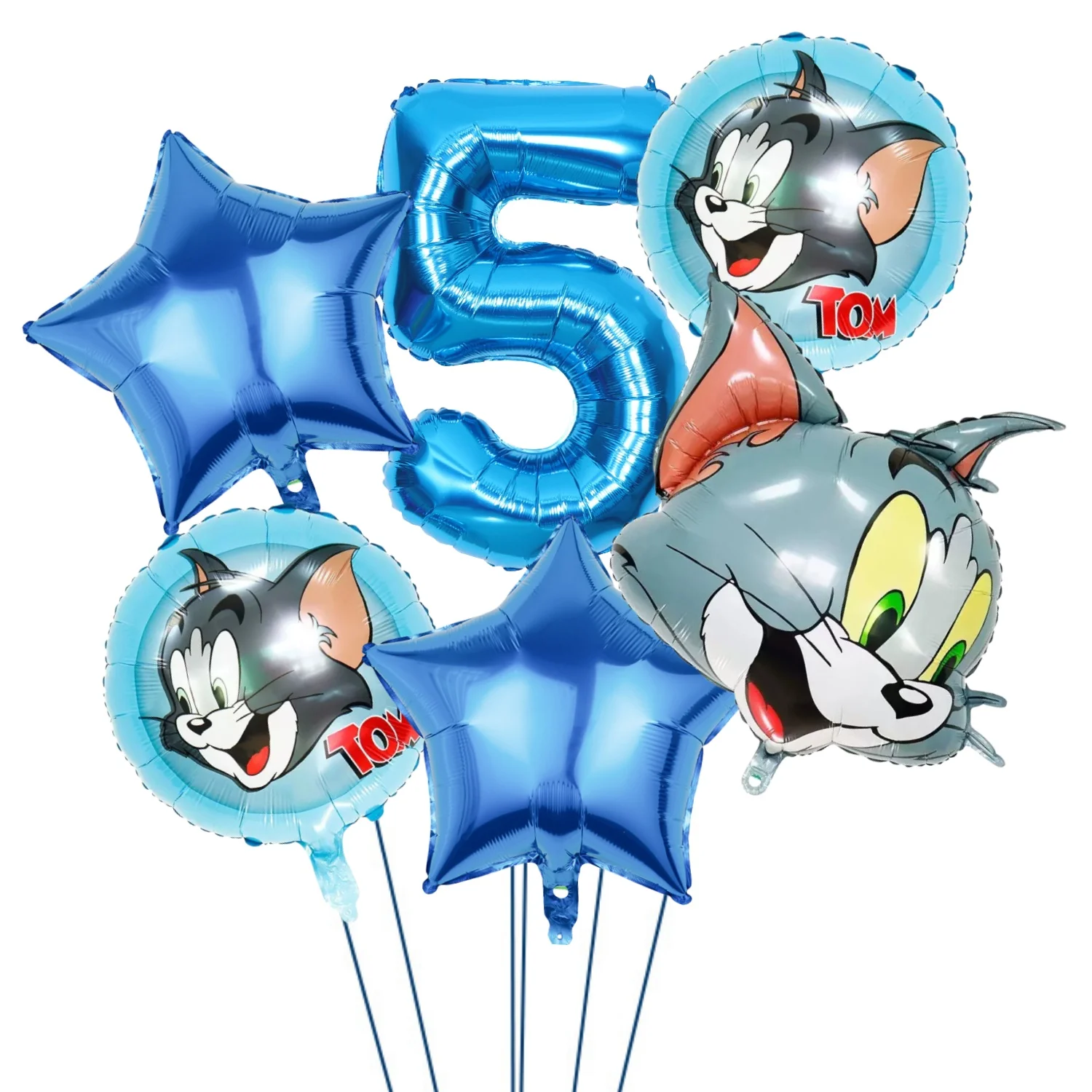 Tom und Jerry Partyzubehör Einweg-Tischgeschirr-Set mit Aufklebern Cartoon Katze Maus Geburtstagsdekoration für Kinder Babyparty – Detail 3