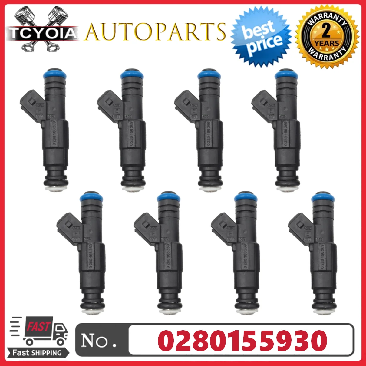 

8 шт./лот 0280156369 XL3V-A5A топливные форсунки для FORD F-150 2001-2003 5.4L V8 с наддувом