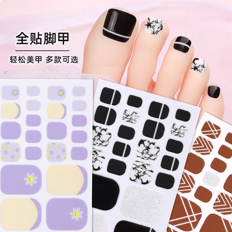 Top Toe Nail Sticker Internet Celebrity Zomer Kleine Daisy Toetop Nail Sticker Xiaohongshu Populaire Flower Top Nagels Stickers