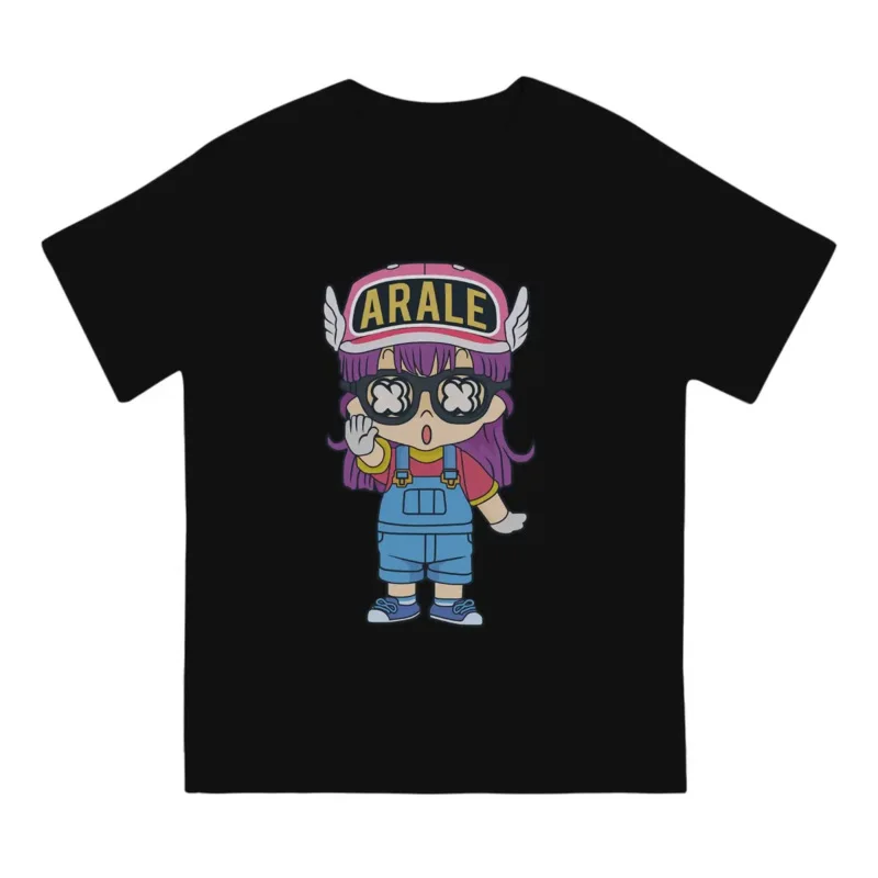 Adorable Arale funny men T shirt Dr plump funny comic vintage sleeve T-shirts pure cotton printed clothing