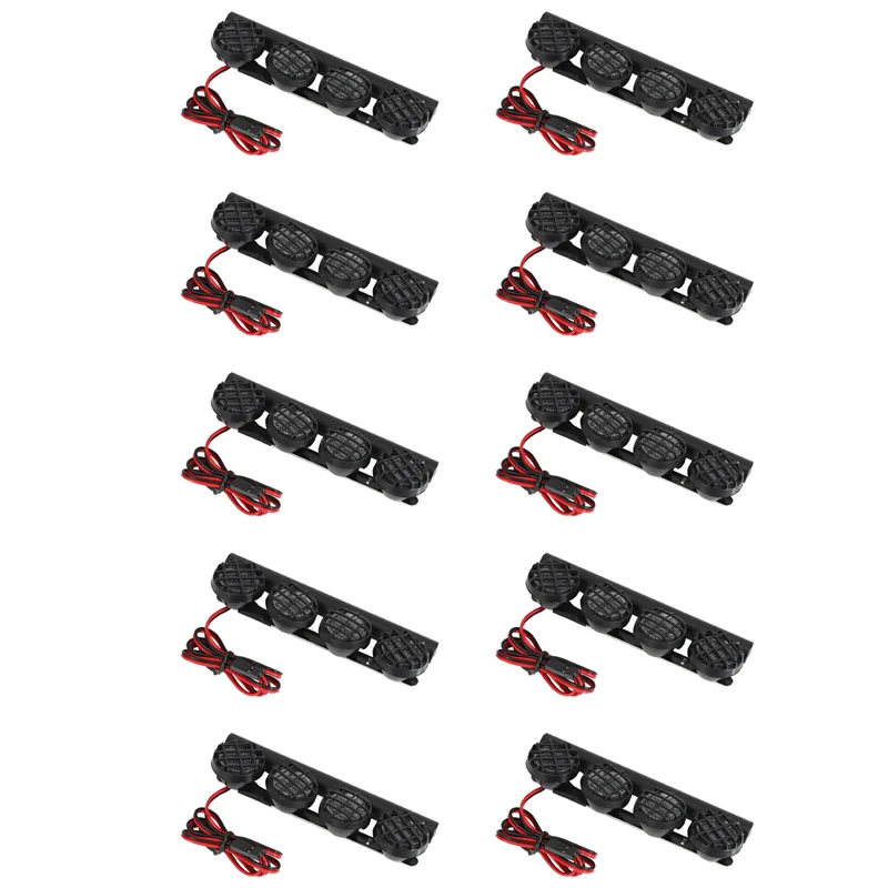 

N11R 10X Многофункциональная ультраяркая светодиодная лампа с 4 прожекторами для 1/10 1/8 RC автомобиля HSP TAMIYA CC01 Axial SCX10