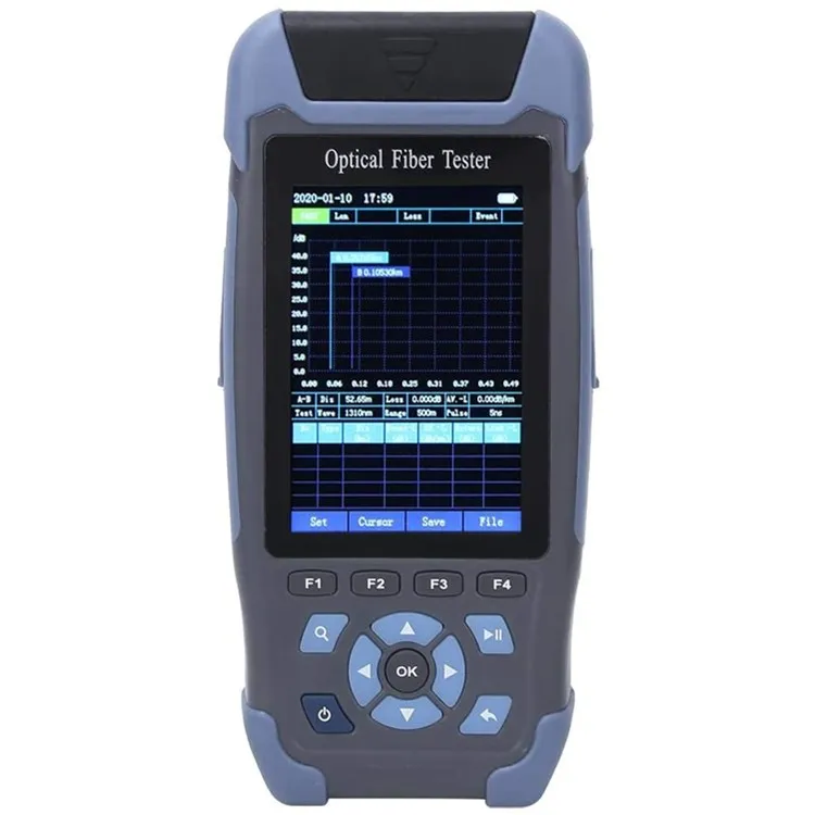 JoinWit JW3302S OTDR fiber Optic fault detector 1310/1550nm 120km with English Espanol 30/28dB Connector Type SC/FC/ST