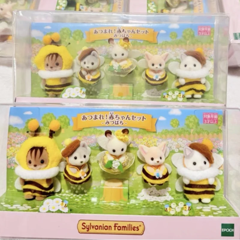 

New Sylvanian Families 40th Anniversary Limited Costume Play Bee Set Doll Figure Decoration Model Ornament Birthday Gifts Toys