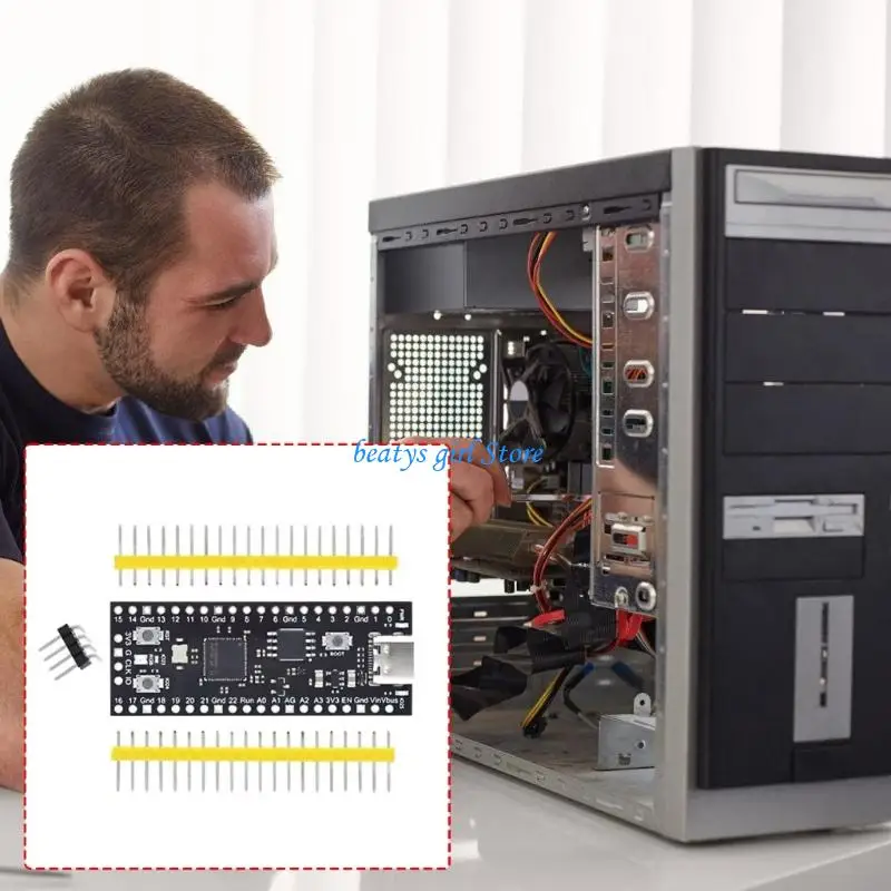 C7AB Advanced RP2350A Development Board With 520KB 16MB Flashing Support Multiple Programming Environment for Project
