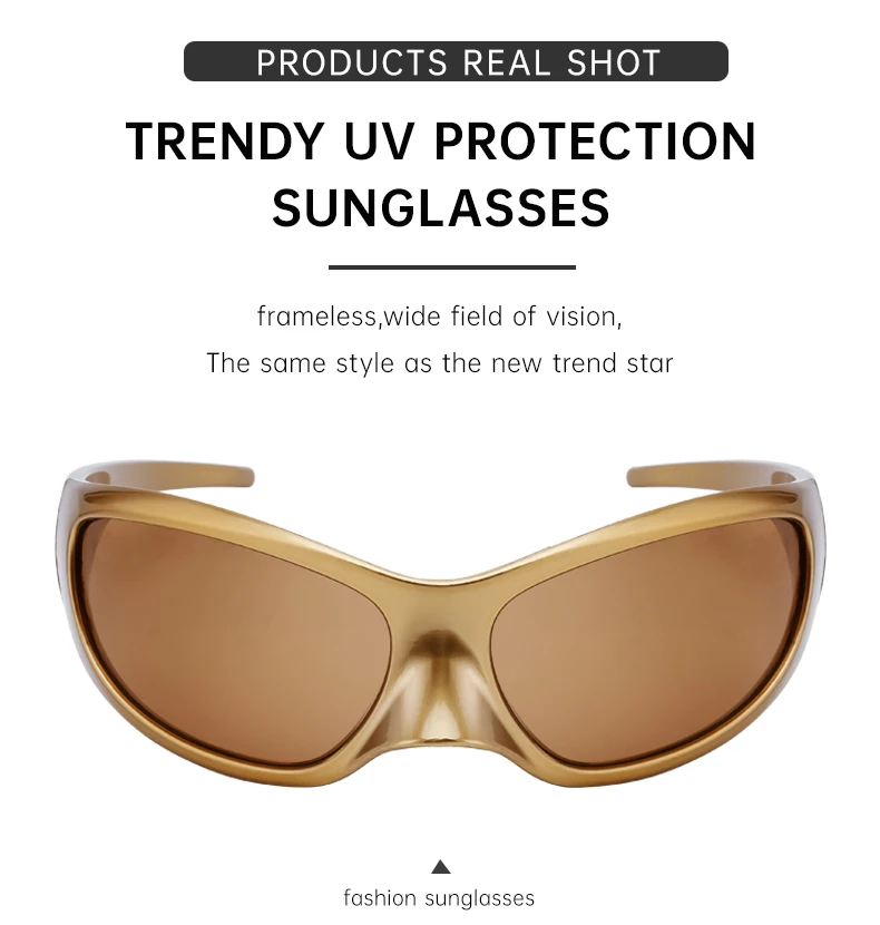 Y2K Punk Katzenaugen-Sonnenbrille für Damen und Herren 2026 Luxusmarke Trendige Sonnenbrillen Vintage Übergroße Steampunk-Brille Gafas De Sol – Detail 10