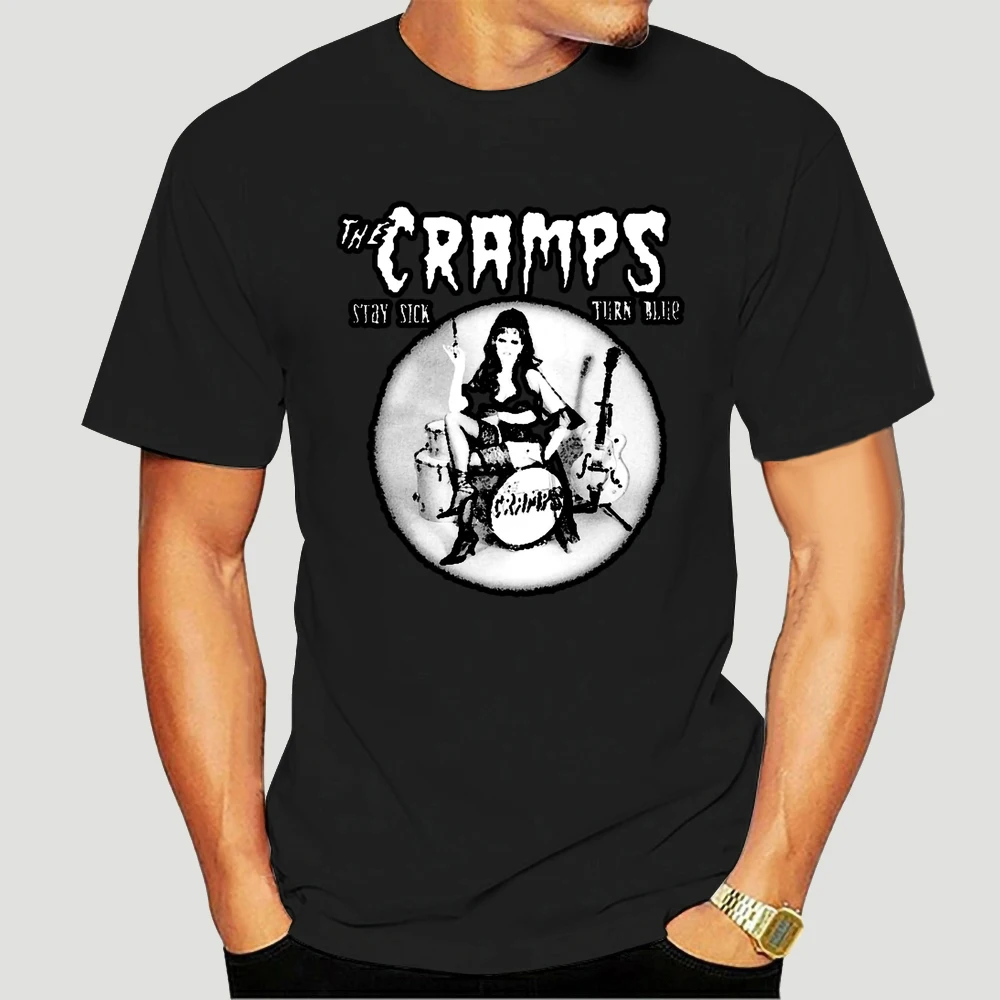 Personality Men'S The Cramps Turn Blue Zomer O Neck Short Sleeve T Shirts 5986X