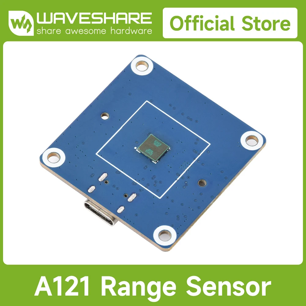 Radar mmWave Waveshare A121 60GHz, Módulo de Detecção de Micro-Movimento, Baseado na Tecnologia de Radar Coerente Pulsado (PCR)