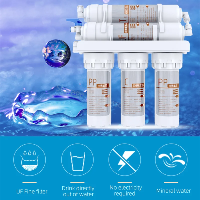 5-stufiger Ultra filtration wasser reiniger Haushalts trink küchen spüle Wasserfilter system für Haushalts wasser aufbereitung filter