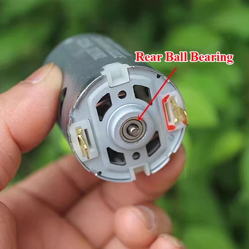 Produktbild von RS-545 DC Motor 12-24V – 33500 U/min, Doppelkugellager, Kühlgebläse, 36 Mm, Hochleistung