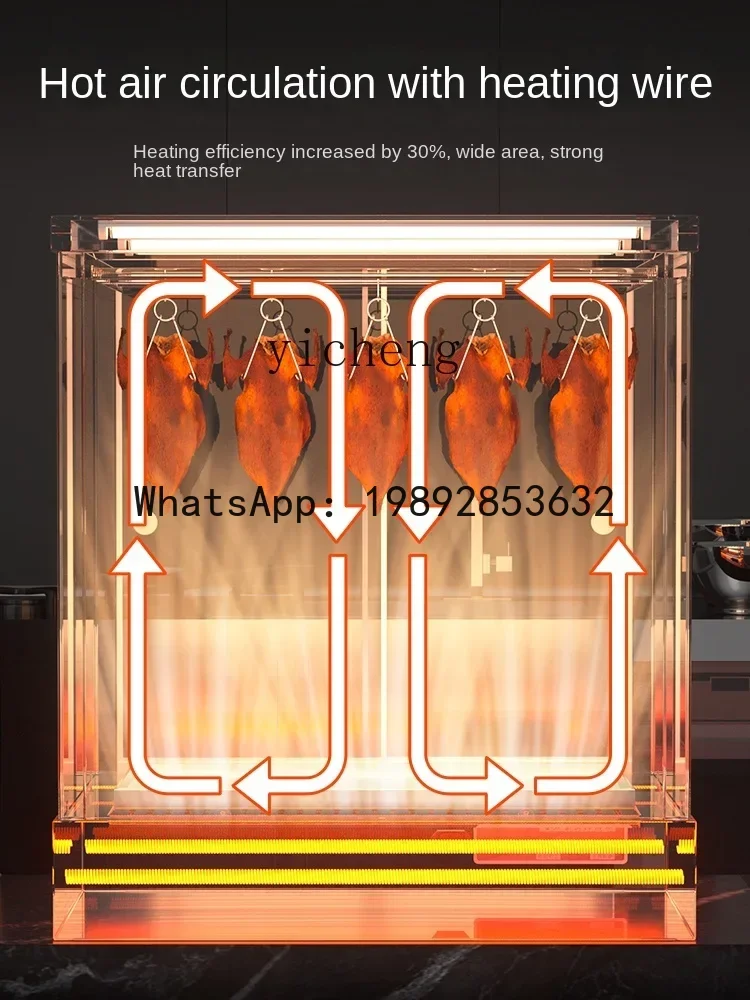 Roast Duck Heated Display Cabinet Commercial Desktop Constant Temperature Incubator Heating Cabinet Display Cabinet