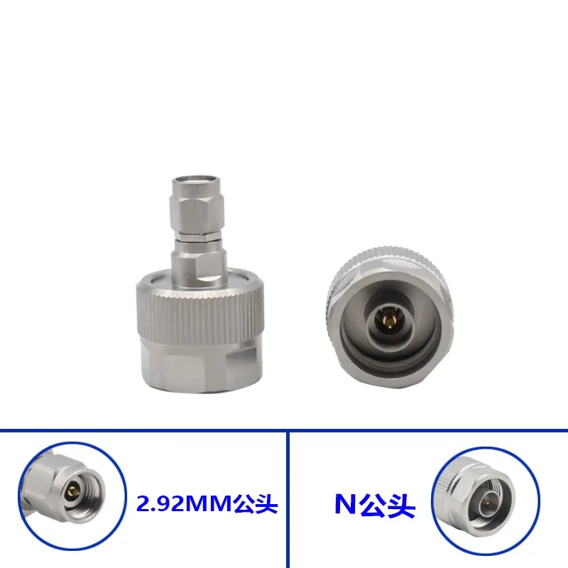 N revolution 2.92MM male millimeter wave adapter 26.5GHZ stainless steel N-J revolution K head low standing wave