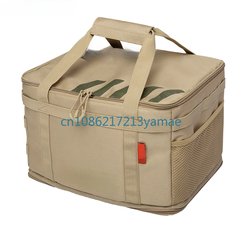 

Outdoor camping equipment storage bag, military tactical wind storage bag, thickened anti-collision tableware, gas tank