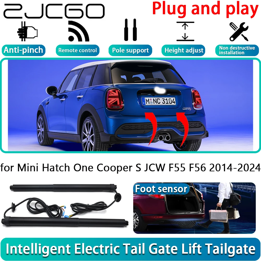 

ZJCGO for Mini Hatch One Cooper S JCW F55 F56 2014-2024 OEM Electric Powered Tailgate Power Liftgate Automatic Tailgate System
