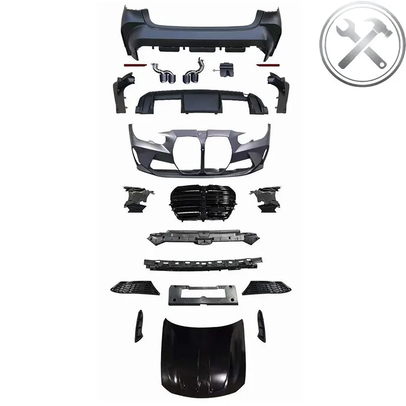 

Modified Sport Style Full Body Kit Car Hood 3 Series G20 2019-2022 Bodykit Front Rear Bumper Grille Mod Parts