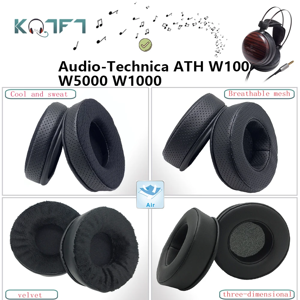 

Бархатные сменные амбушюры KQTFT для Audio-Technica ATH W100 W5000 W1000