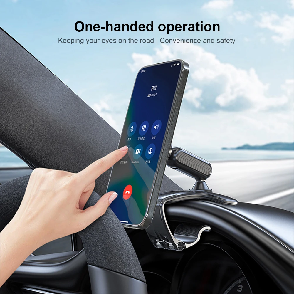 Supporto magnetico per telefono da auto 360 °   Supporto per telefono cellulare con supporto per cruscotto con rotazione Supporto per telefono magnetico multiuso per ufficio domestico