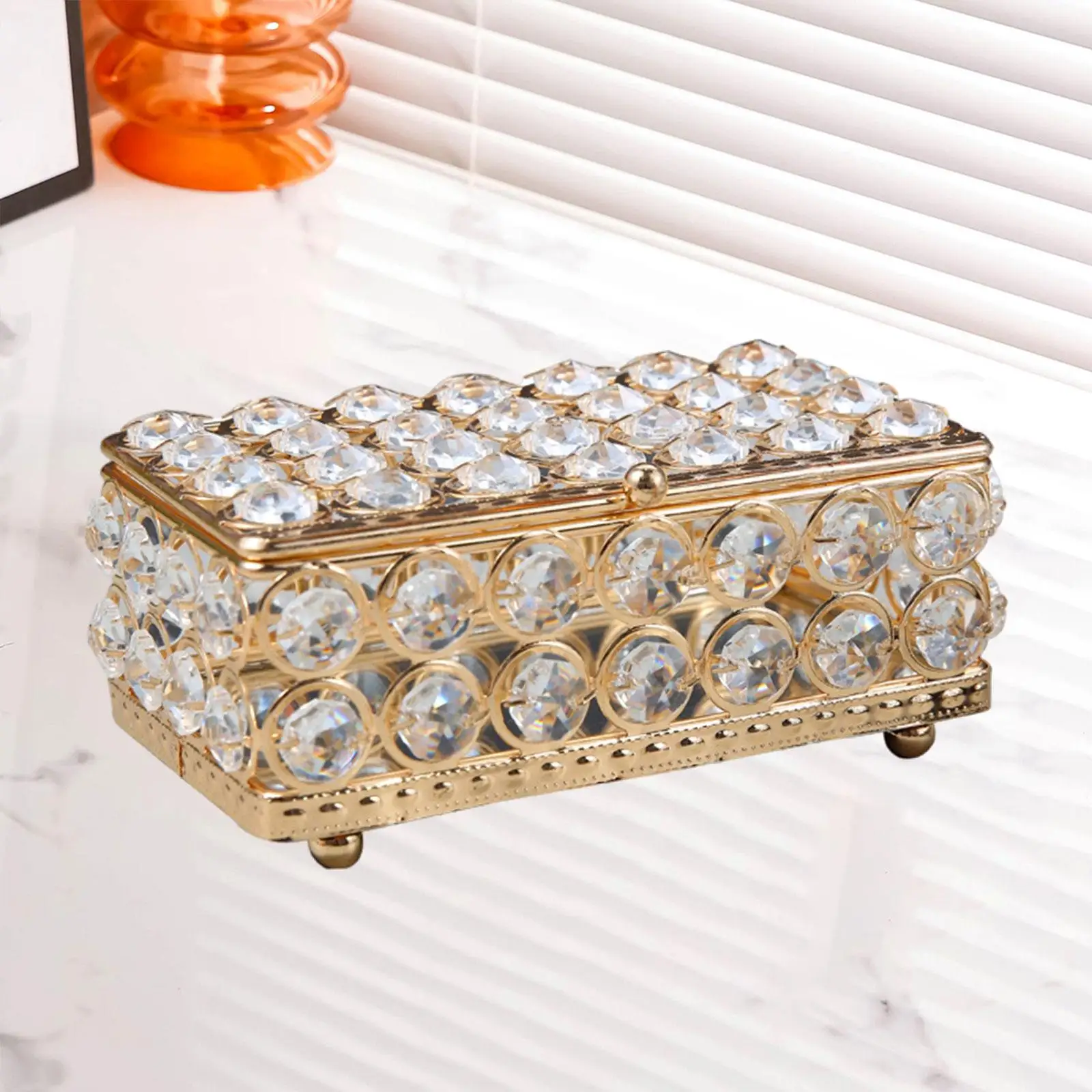 Jewelry Box Jewelry Container Cosmetic Organizer Box Trinket Box with Cover