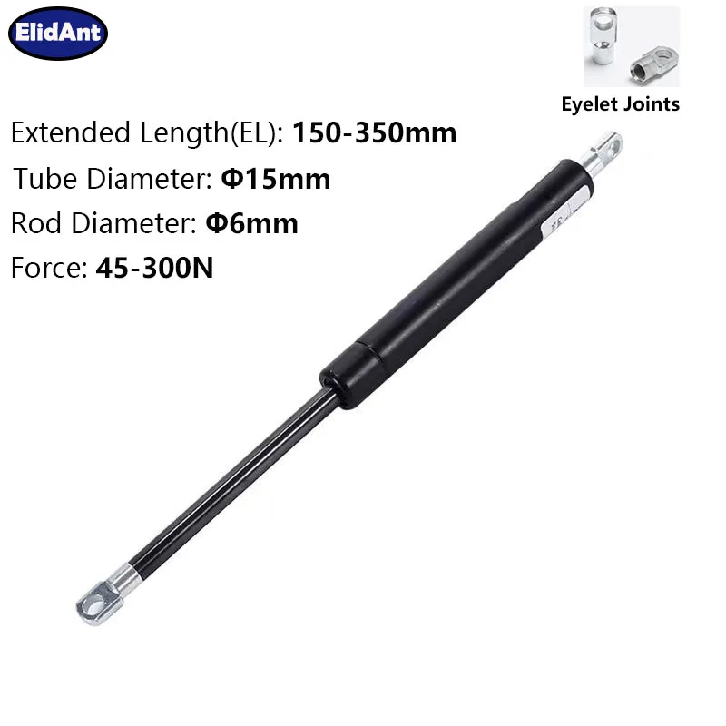 1PC Gas Spring Gas Strut Eyelet Joint Universal Shock Absorber Hydraulic Lift Support Strut Bar for Cupboard Furniture Customize