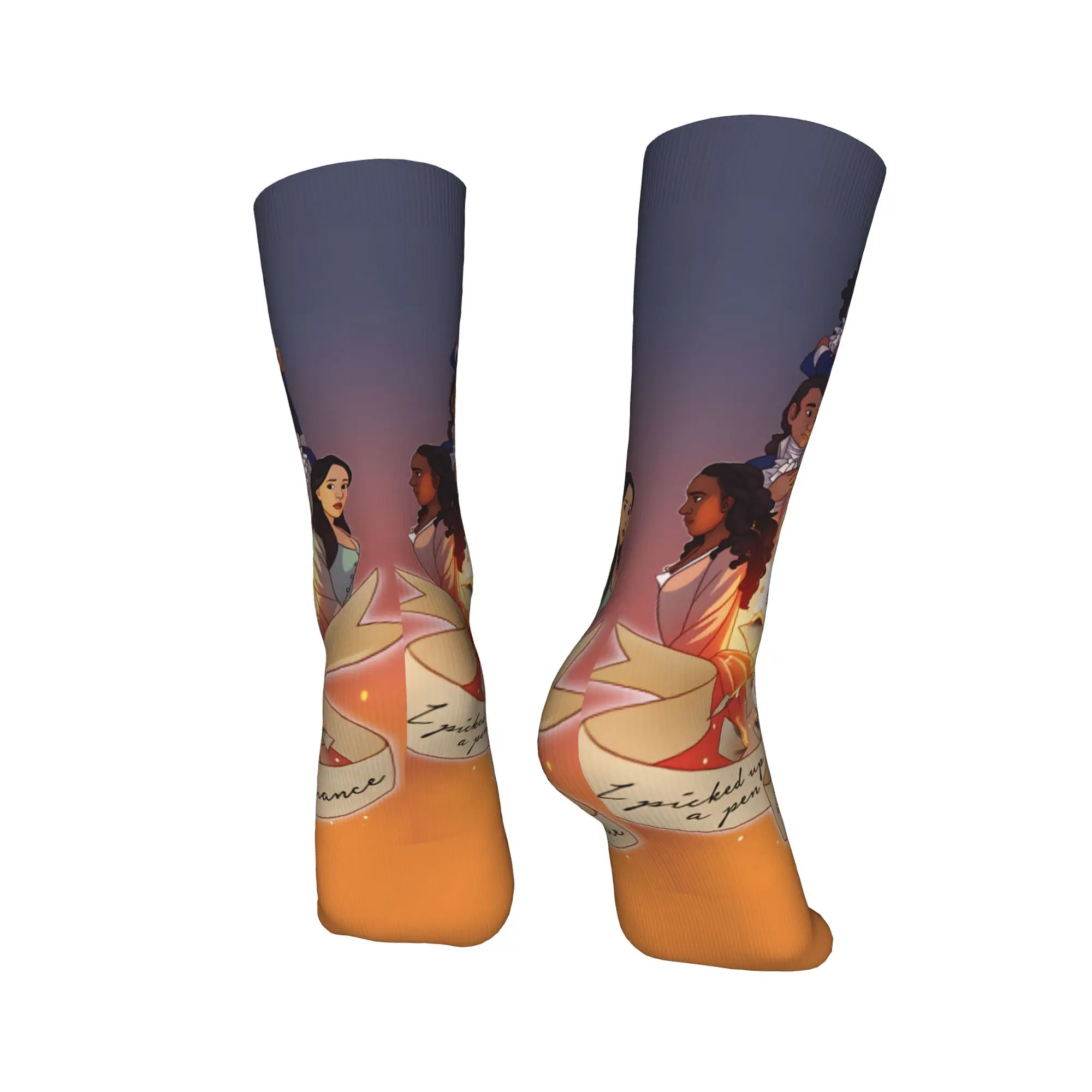 Hamiltons, medias musicales, calcetines Harajuku, calcetines suaves y cálidos para hombre, calcetines antideslizantes de diseño deportivo para correr de primavera, regalo