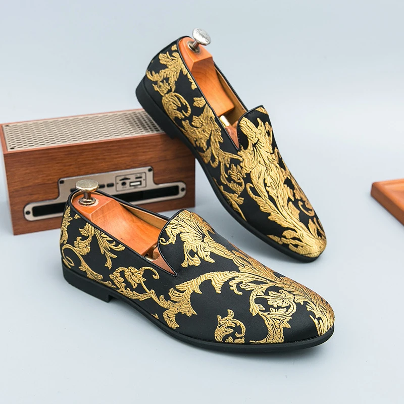 

Men's one foot oversized leather shoes, fashionable formal and casual shoes, versatile and comfortable loafers