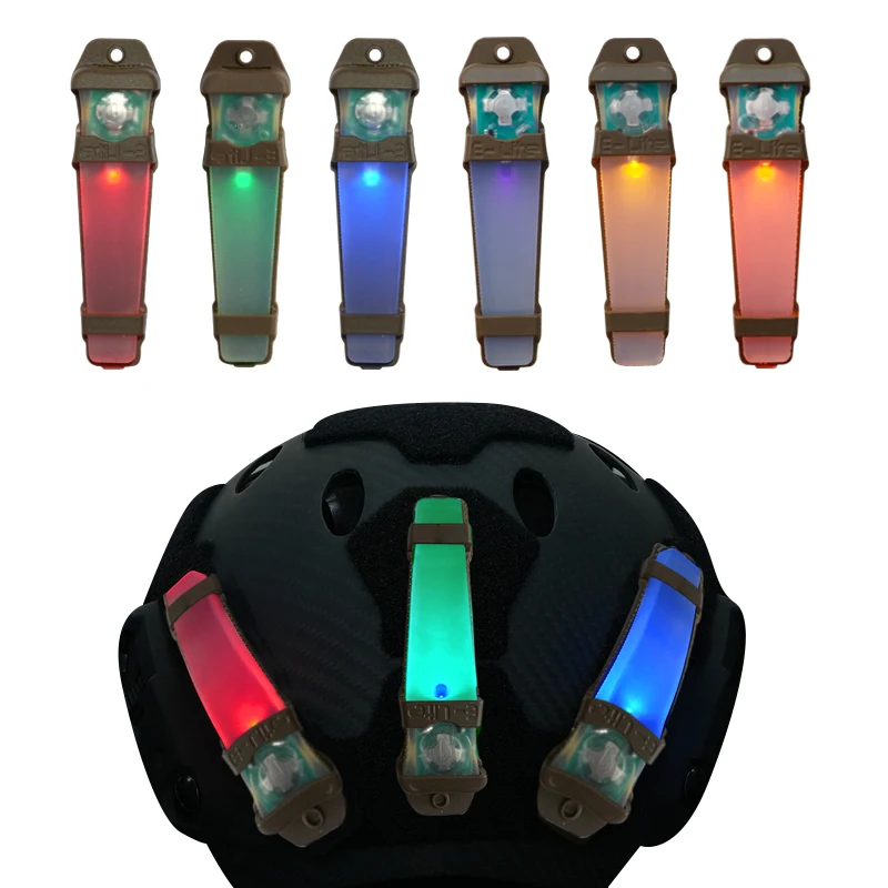 

BOOIU Тактический быстрый шлем Mich, сигнальный светильник безопасности, красный, зеленый, инфракрасный, мигающий, водонепроницаемый, для охоты, пешего туризма, выживания, вспышка