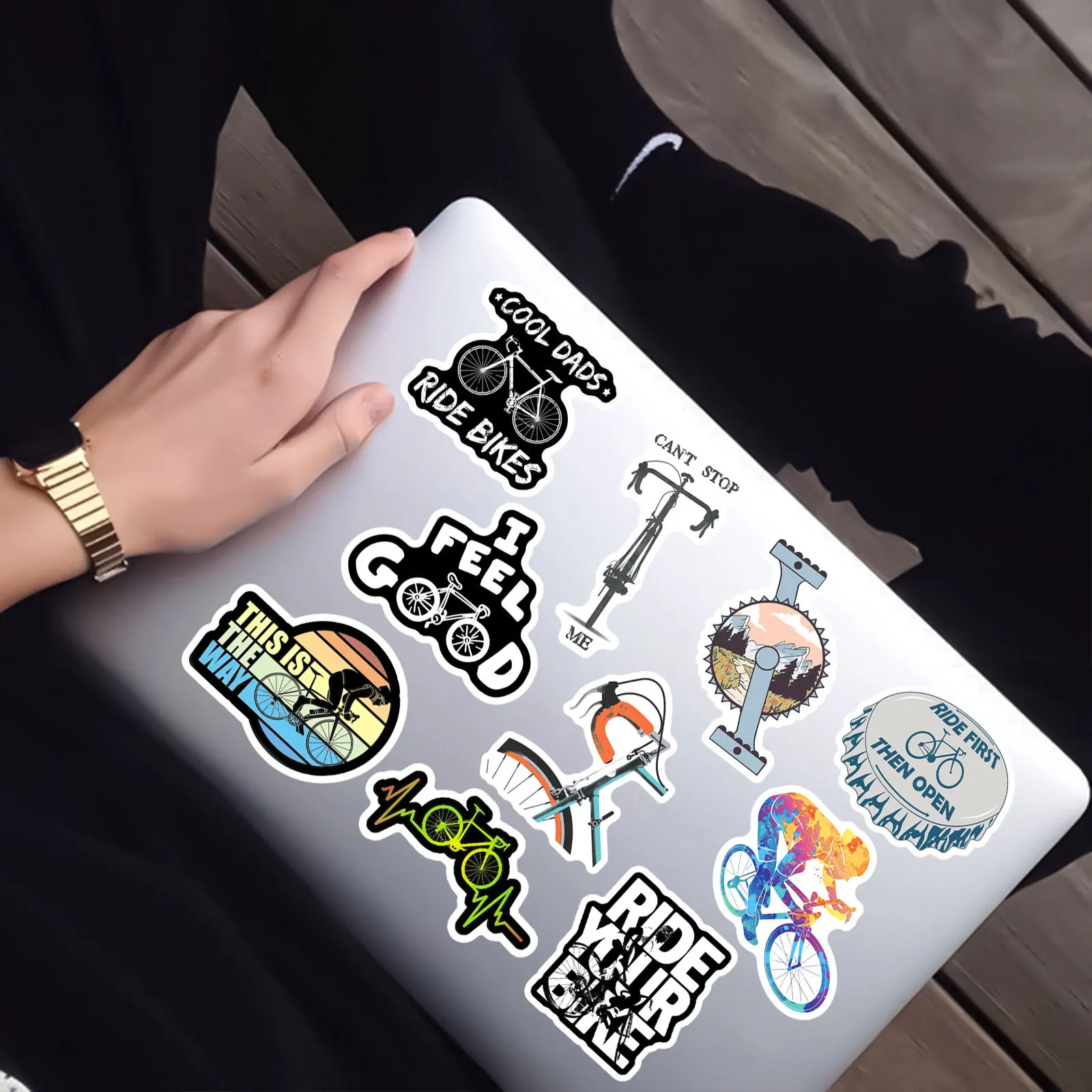 10/50PCS New Mountain Bike Outdoor Series Graffiti Stickers Funny Sport Cartoon Decal Notebook Phone Guitar Skateboard Kid Toys