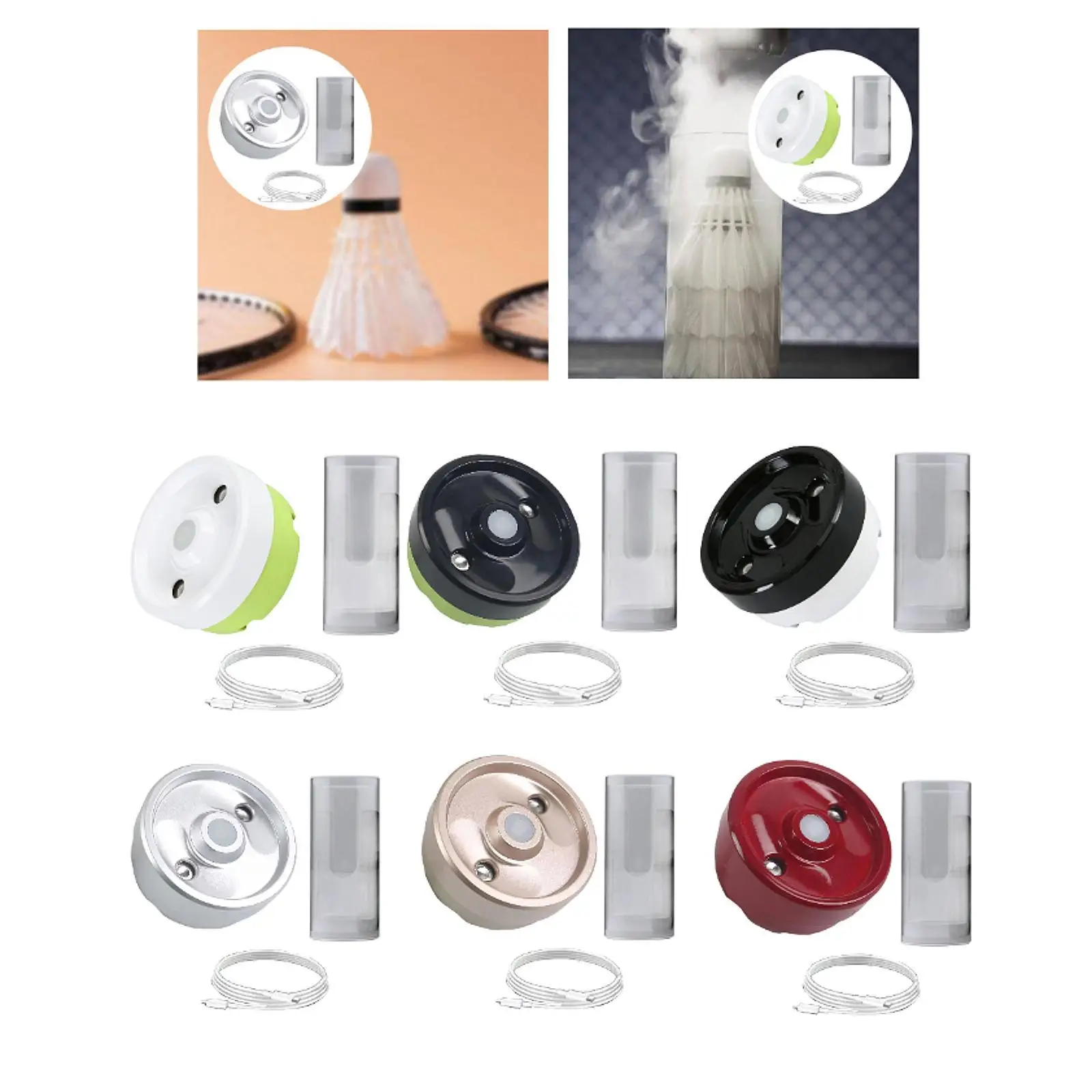 Волан-увлажнитель, аксессуары для бадминтона, уход за челноками, трубка для бадминтона, портативная машина, отпариватель для мячей для бадминтона