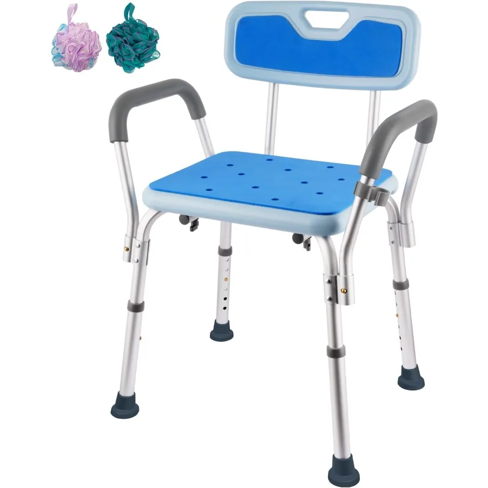 

Shower Chair Heavy Duty Shower Seat Bath Chair with Arms and Back,bathroom Chair for Bathtub Shower Chairs for Seniors