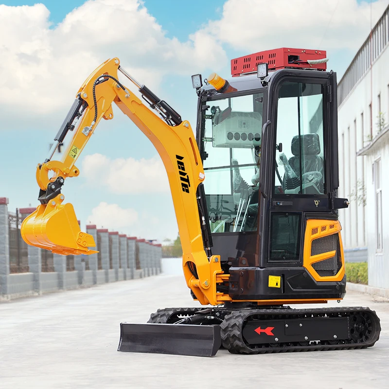 Excavadora hidráulica multifuncional de 1700kg, miniexcavadora pequeña con accesorios, gran oferta, entrega rápida