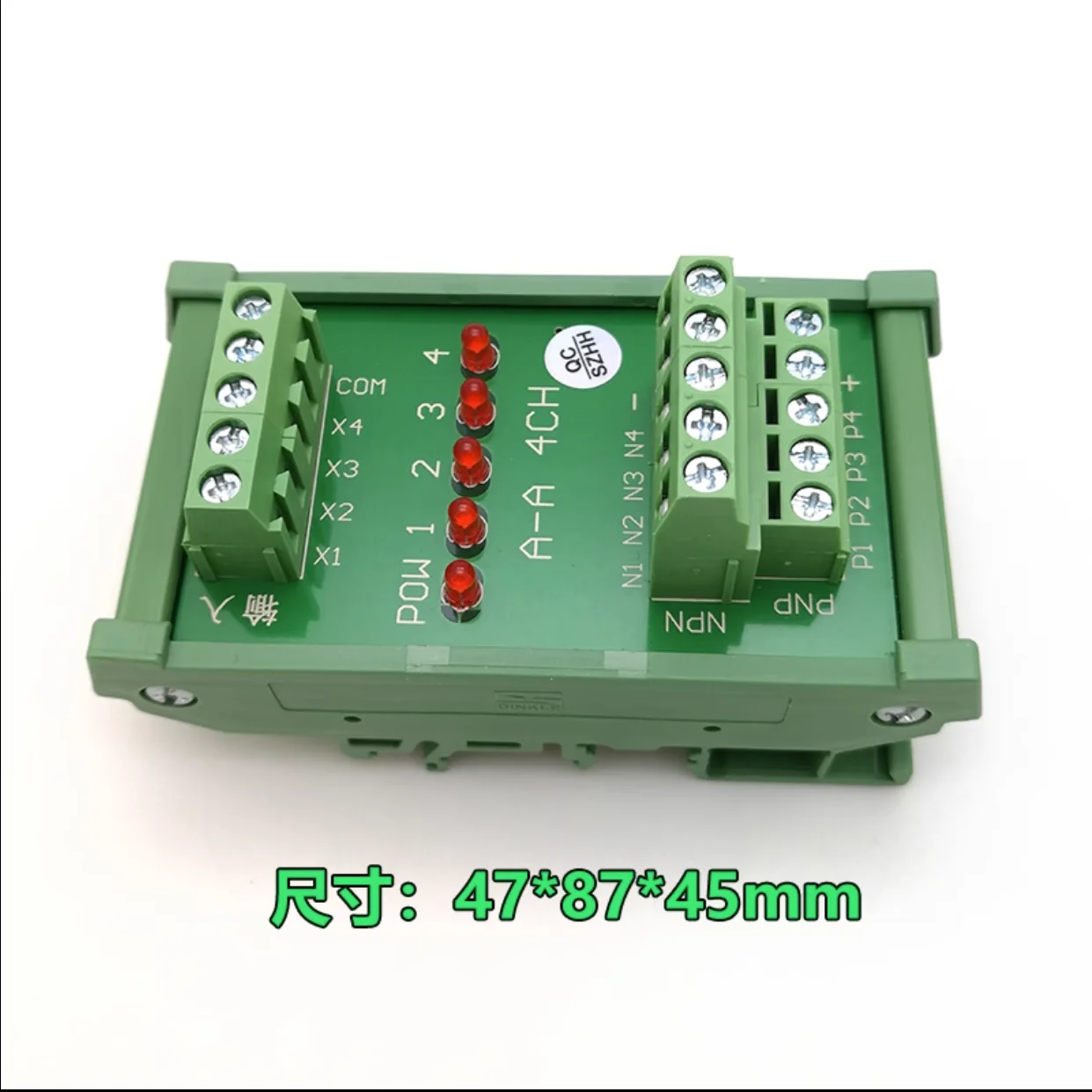 A-A 4CH Optical coupling isolation board  High low level signal polarity NPN and PNP interrotate arbitrarily