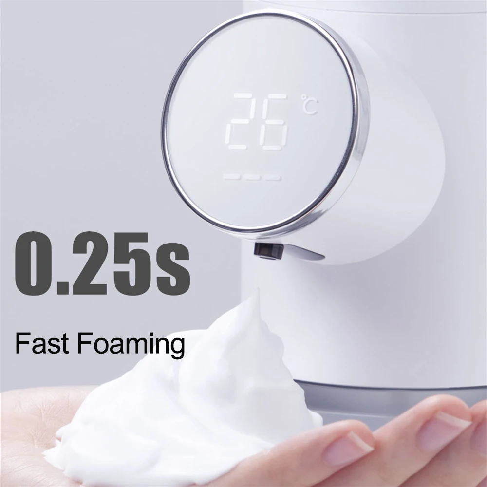 320Ml Touchless Vloeibare Gel Schuim Zeepdispenser Badkamer Automatische Infraroodsensor Snelle Zeepgeneratoren Handwasmachine Oplaadbaar