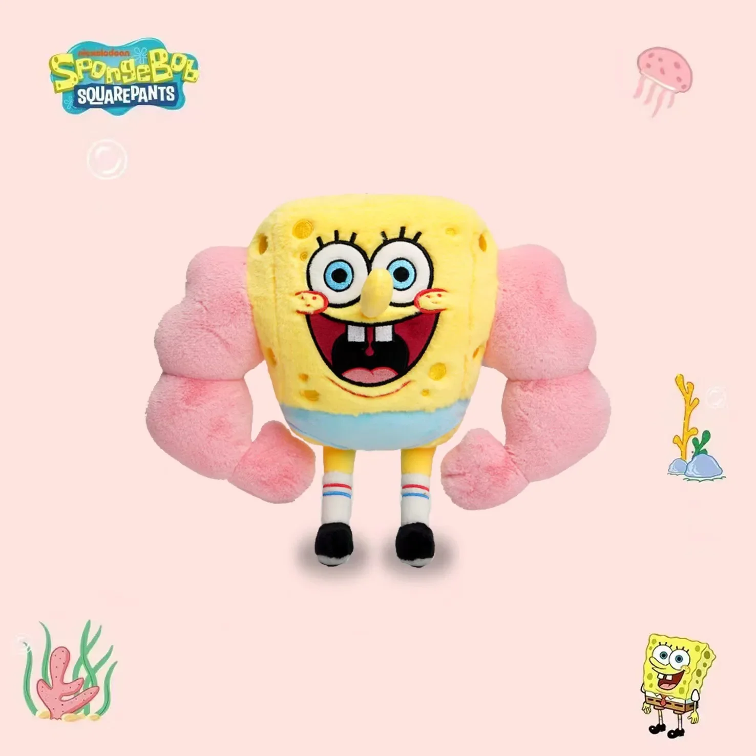 20CM SpongeBob Doll SquarePants Patrick Star Plush Anime Cartoon Toy Soft Cute Stuffed Collection Children's Birthday Gift