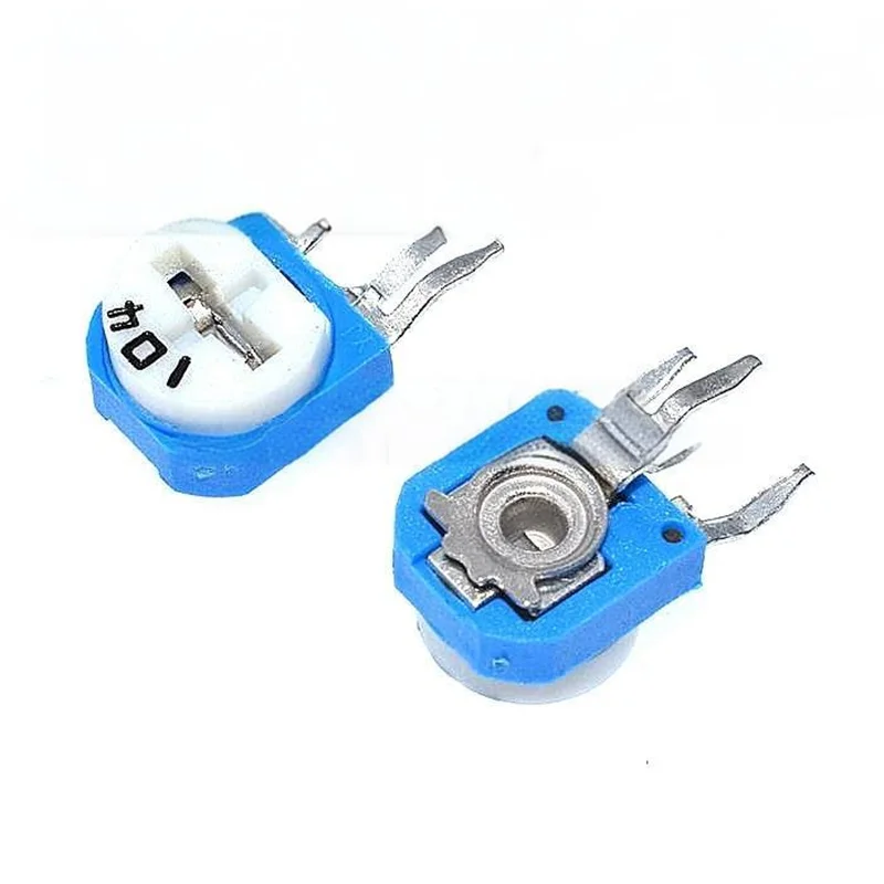 20pcs Vertical Trimmer Adjustable Potentiometers 100R~1M RM063 10K103 1K 2K 1M 20K 50K 100K Variable Resistors 200 500 102