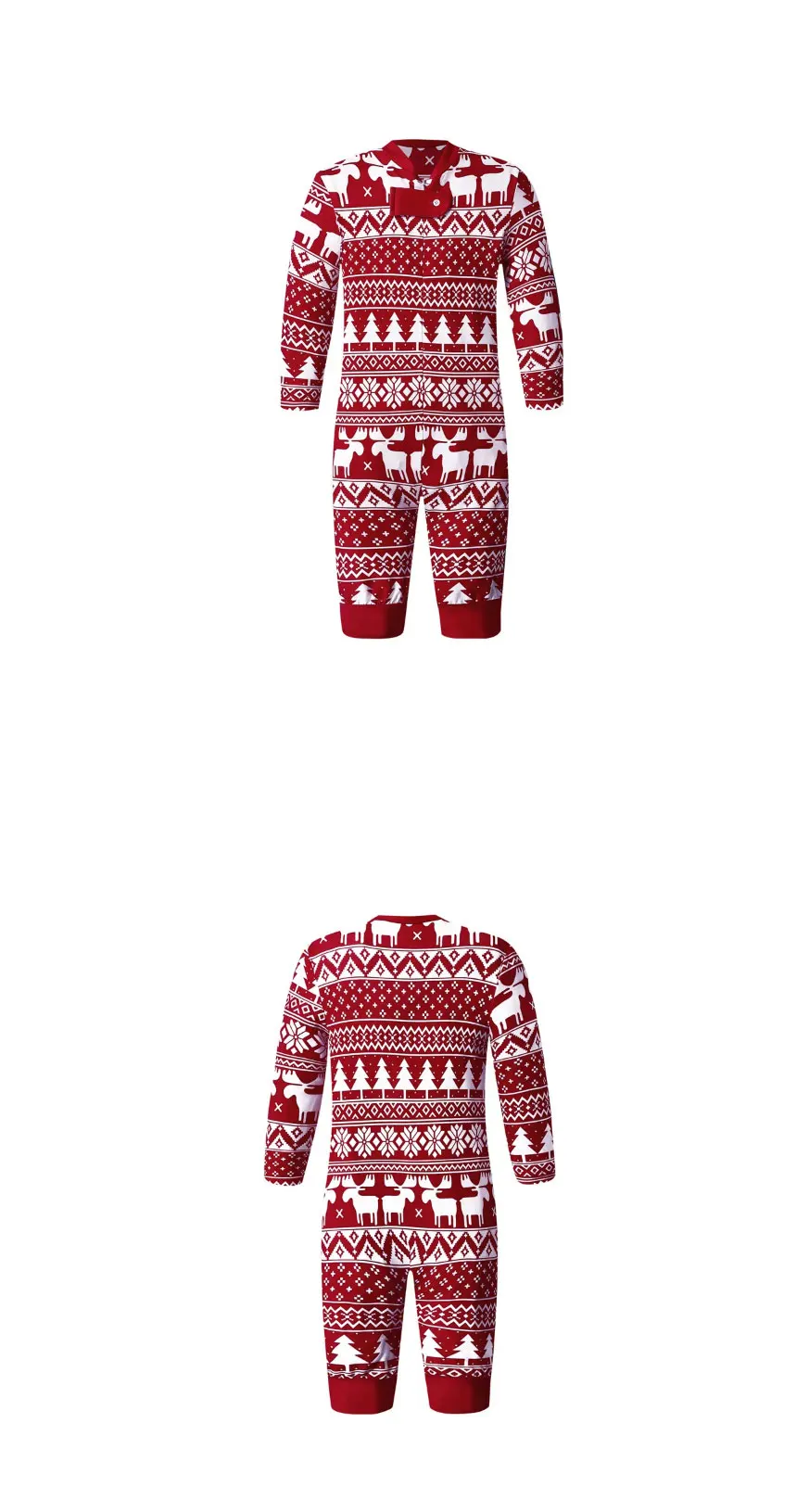 2025 neue Familie Weihnachten Pyjamas Mama Papa Kinder passende Kleidung Set Baby Strampler Pjs weiche lose 2-teilige Anzug Homewear Weihnachten Look – Detail 7
