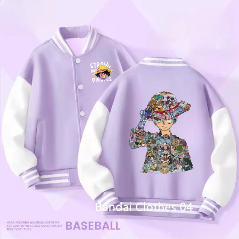 

2 to 12Y Children's Baseball Uniform Sports Tops One Piece 5 Jackets for Girls Spring Autumn Teen Kids Cartoon Princess Hoodies