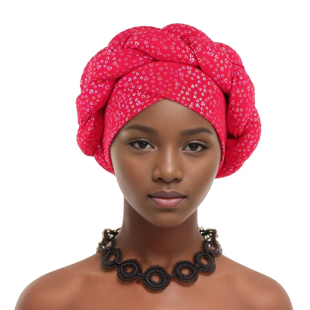 

African Turbans for Women Summer Autumn African Women Solid Color Headtie Women Hats Outfits