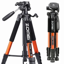 Zomei Portable Professional Camera Aluminum Floor Tripod Stand & Pan Head for Mobile Phone DSLR Digital Camera Canon Nikon Video