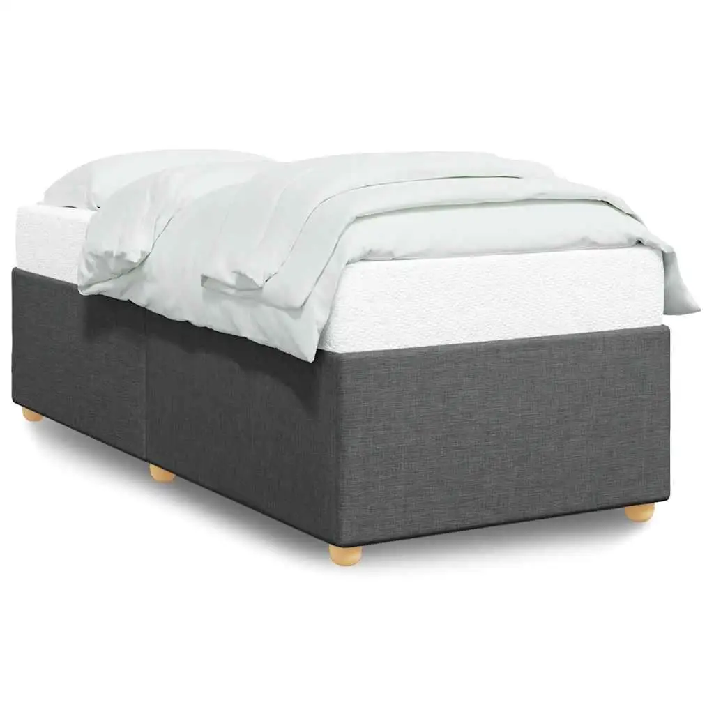 Dark Gray Twin XL Fabric Bed Frame (No Mattress) - Stylish & Durable Design