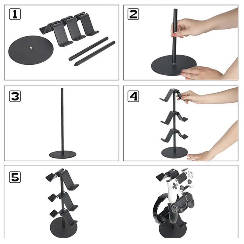 EDT-حامل وحدة تحكم ألعاب عالمي ملحقات الألعاب رف تخزين مناسب لحامل عرض مقبض اللعبة PS4 PS5