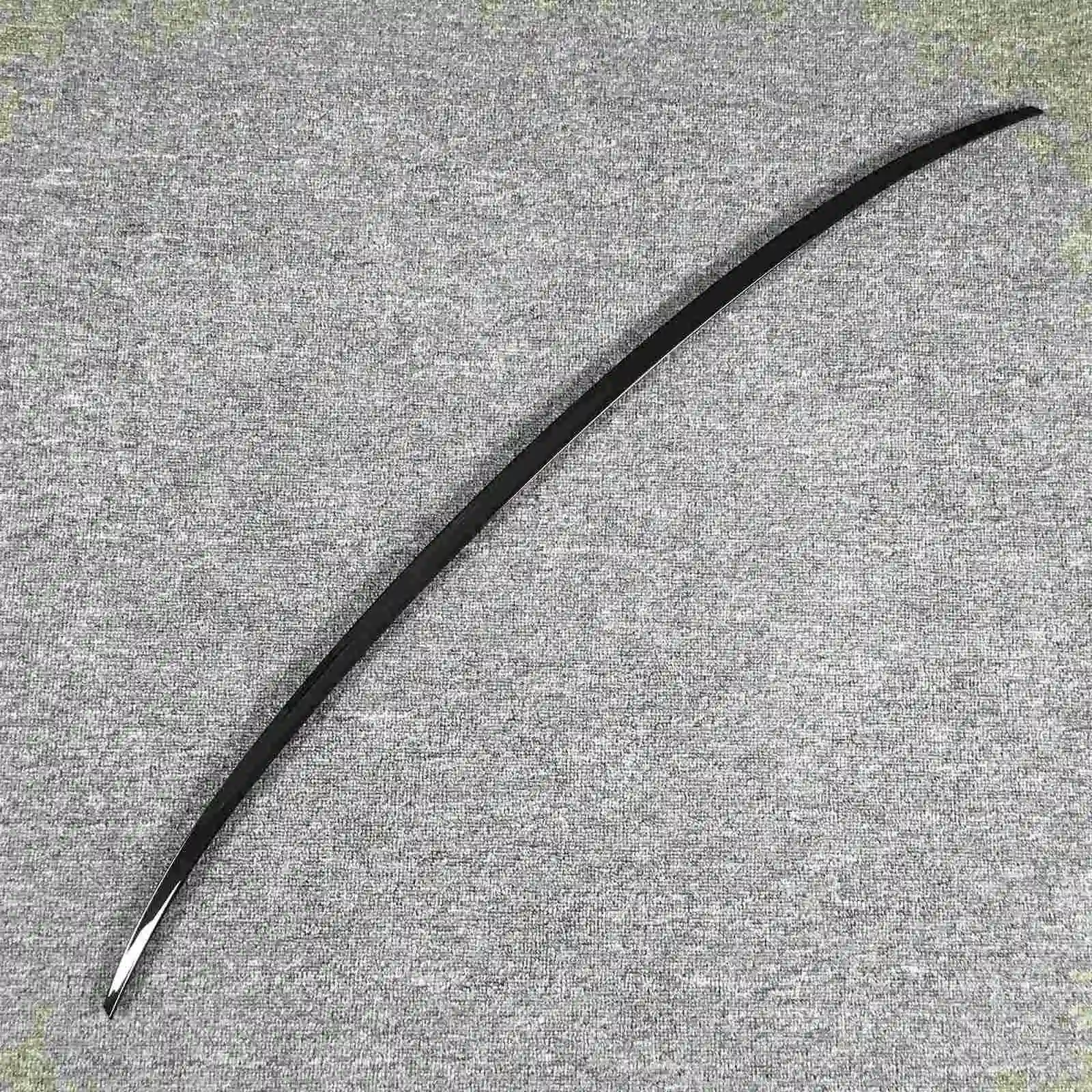 

For Audi A6 C7 2012-2018 Sedan Black ABS Trunk Rear Spoiler Cover Trim Water Retaining Wing