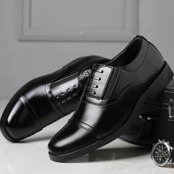 High Quality Formal Business Men Dress Shoes Breathable Leather Men Casual Shoes Italian Luxury Brand Non-slip Men Driving Shoes