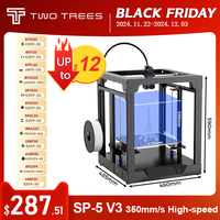 Twotrees SP-5 V3 3D Printer 350mm/s High Speed Printer Flow Hotend Printing Speed 350MM /S Dual-gear Direct Drive Extruder Print