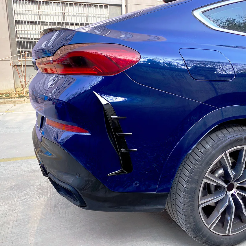 لسيارات BMW X6 G06 2019 + سكين الهواء الخلفي شريط خلفي ملصق سيارة تغيير الملحقات الخارجية