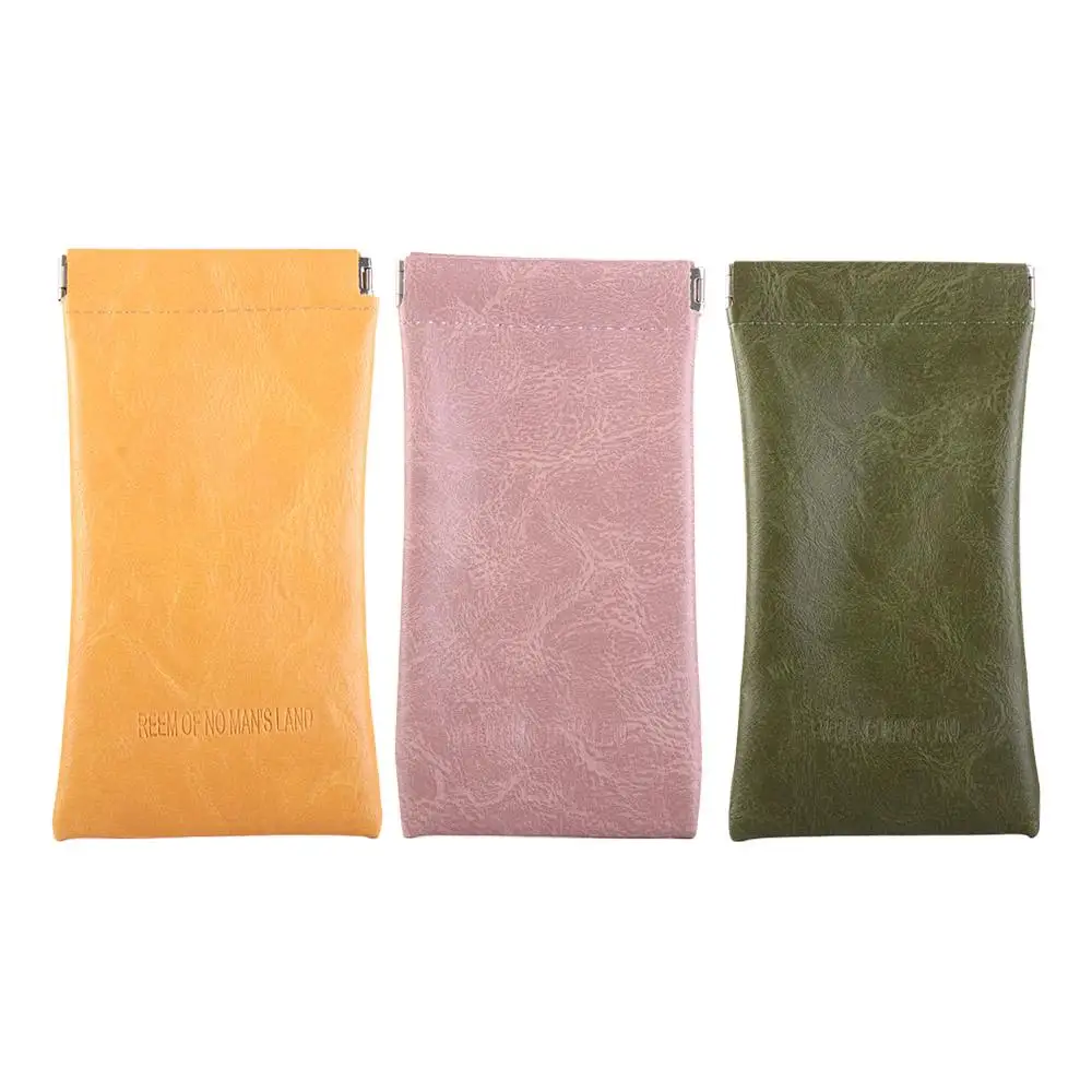 방수 눈 안경 홀더 간단한 편지 화장품 가방 작은 동전 지갑 선글라스 보관 가방 PU 가죽 안경 케이스