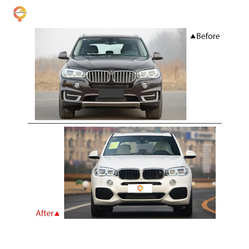 Conversion Kit Front Bumper Side Skirts  F15 X5 Body Kit Upgrade to X5 MT M Tech Bodykit  for  X5 Year 2013-2018